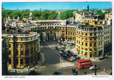 United Kingdom UK Postcard London Admiralty Arch