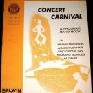 1st Division Band Concert Carnival 3rd B-flat Cornet Music Book