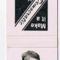 Matchbook Cover Jimmy Carter Make It A Democrat Year