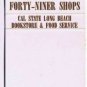 Long Beach California Matchbook State University Universal Forty-Niner Shops