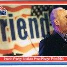 Enduring Freedom Picture Card #12 Israel's Foreign Minister Peres Topps 2001