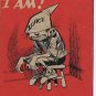 Vintage Sarcastic Valentine Card T.C.G. 1950s Teacher I Think You're Wonderful
