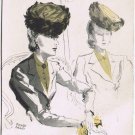 France Postcard Janette Colombier Toque Hats Pierre Pages