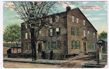 Massachusetts Postcard Springfield Old Washington Inn