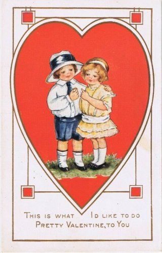 Postcard Embossed Pretty Valentine This Is What I'd Like To Do To You