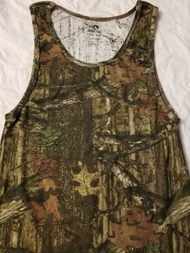 Mossy Oak Mens Camouflage Sleeveless Shirt Size S 34-36