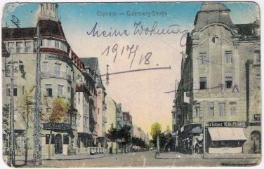 Postcard Copenick Gutenberg Street Berliner Kaufhaus Berlin Germany