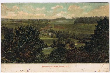 Postcard Scenery Near East Aurora New York 1907
