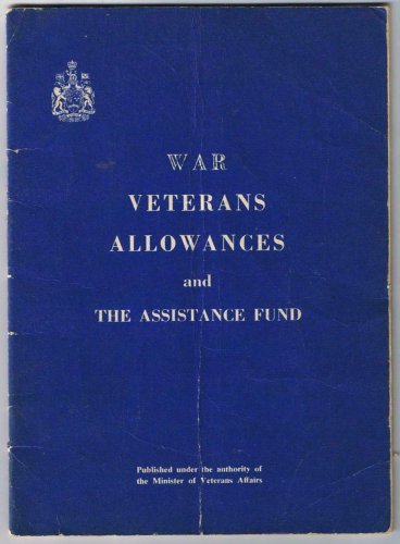 Canada War Veterans Allowance Act & Assistance Fund  1961
