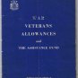Canada War Veterans Allowance Act & Assistance Fund  1961