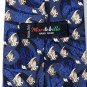Montebello Necktie Goldfish On Blue Hand Made In Italy