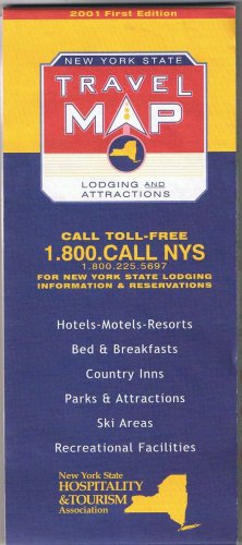 USA Roadmap New York State Travel Map 2001 First Edition
