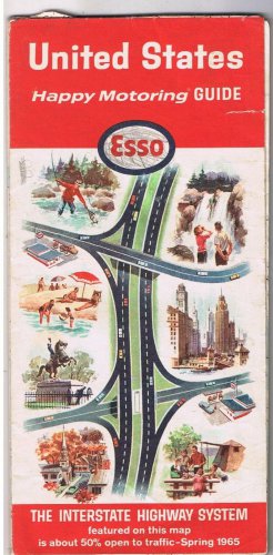 Roadmap Esso 1965 United States Interstate Highway System