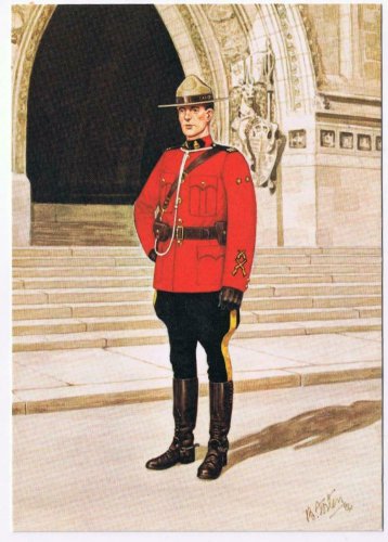 Canada Postcard RCMP Constable Review Order 1986