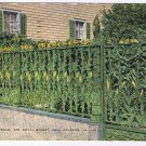 Louisiana Postcard New Orleans Corn Fence Royal Street