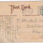 Holiday Postcard Embossed Joyous Christmastide Country Scene
