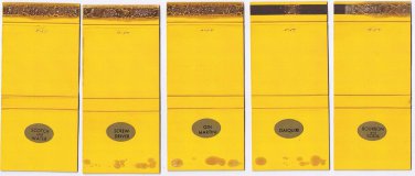 Bar Matchbook Cover (5) Drinks Bourbon Daiquiri Screwdriver Gin Martini Scotch