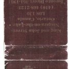 Ontario Matchbook Cover Niagara On The Laske Pillar & Post Inn