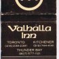 Advertising Matchbook Cover Valhalla Inn Toronto Kitchener Thunder Bay