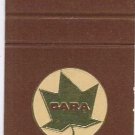 Matchbook Cover Cara Caterers Division Toronto International Airport
