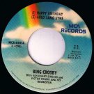 Bing Crosby Happy Birthday Auld Lang Syne 45 rpm Anniversary Canadian Pressing