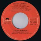 Gloria Gaynor I Will Survive 45 rpm Substitute Canadian Pressing