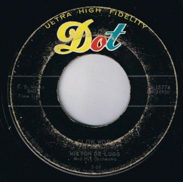 Milton De Lugg Glow Worm 45 rpm Honolulu Canadian Pressing