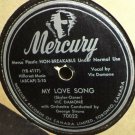 Vic Damone My Love Song 78 rpm April In Paric Mercury