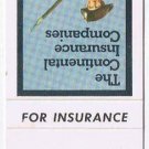 Matchbook Cover Warner & Company Fargo North Dakota Continental Insurance