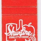 Matchbox Cover Shurfine Quality Foods