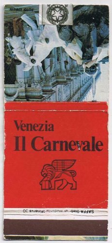 Matchbook Cover Il Carnevale Venice Venezia Italy