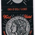 Matchbook Cover Wort Hotel Jackson Hole Wyoming