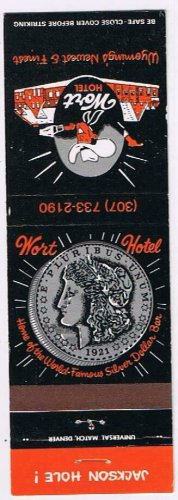 Matchbook Cover Wort Hotel Jackson Hole Wyoming