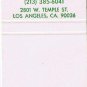 Matchbook Cover SCCCU Southern California Central Credit Union 30th Anniversary