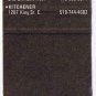 Matchbook Cover Crock & Block Restaurant & Tavern Ontario