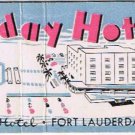 Matchbook Cover Alsonett Holiday Hotel Fort Lauderdale Florida