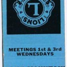 Matchbook Cover Light Blue Blue Mountain Lions Club Harrisburg Pennsylvania