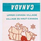 Matchbook Cover Upper Canada Village Ontario