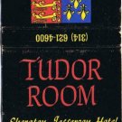 Matchbook Cover Tudor Room Sheraton Jefferson Hotel St Louis MO