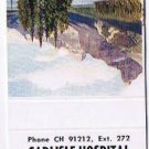 Matchbook Cover Carlisle Hospital Barber Shop Carlisle Pennsylvania