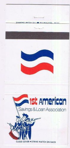 Matchbook Cover 1st American Savings & Loan Association Wisconsin