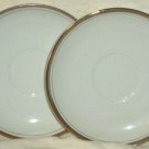 Royalton China Porcelain Saucers (2) Golden Elegance Japan