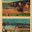 Postcard Locks Red River Lockport Near Winnipeg Manitoba