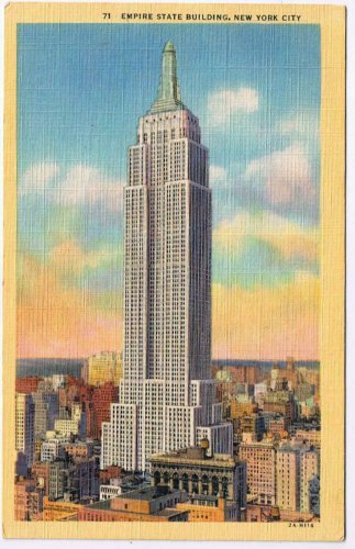 New York Postcard NYC Empire State Building
