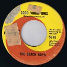 The Beach Boys Good Vibrations 45 rpm Let's Go Away For Awhile Canadian Pressing