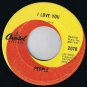 People Somebody Tell Me My Name 45 rpm I Love You Canadian Pressing