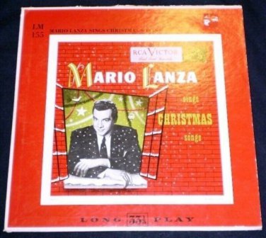 Mario Lanza Sings Christmas Songs 10" LP RCA Victor