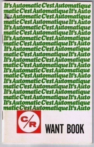 VINTAGE  C'est Automatique It's Automatic C/R Want Book