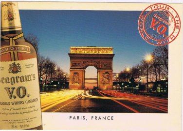 Seagrams Paris Postcard Tour The World Advertising