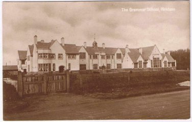 United Kingdom UK Postcard RPPC Kirkham The Grammar School